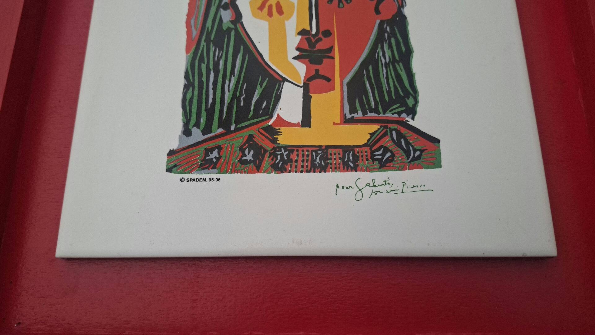 Cubist Table Ceramic Picasso (After)