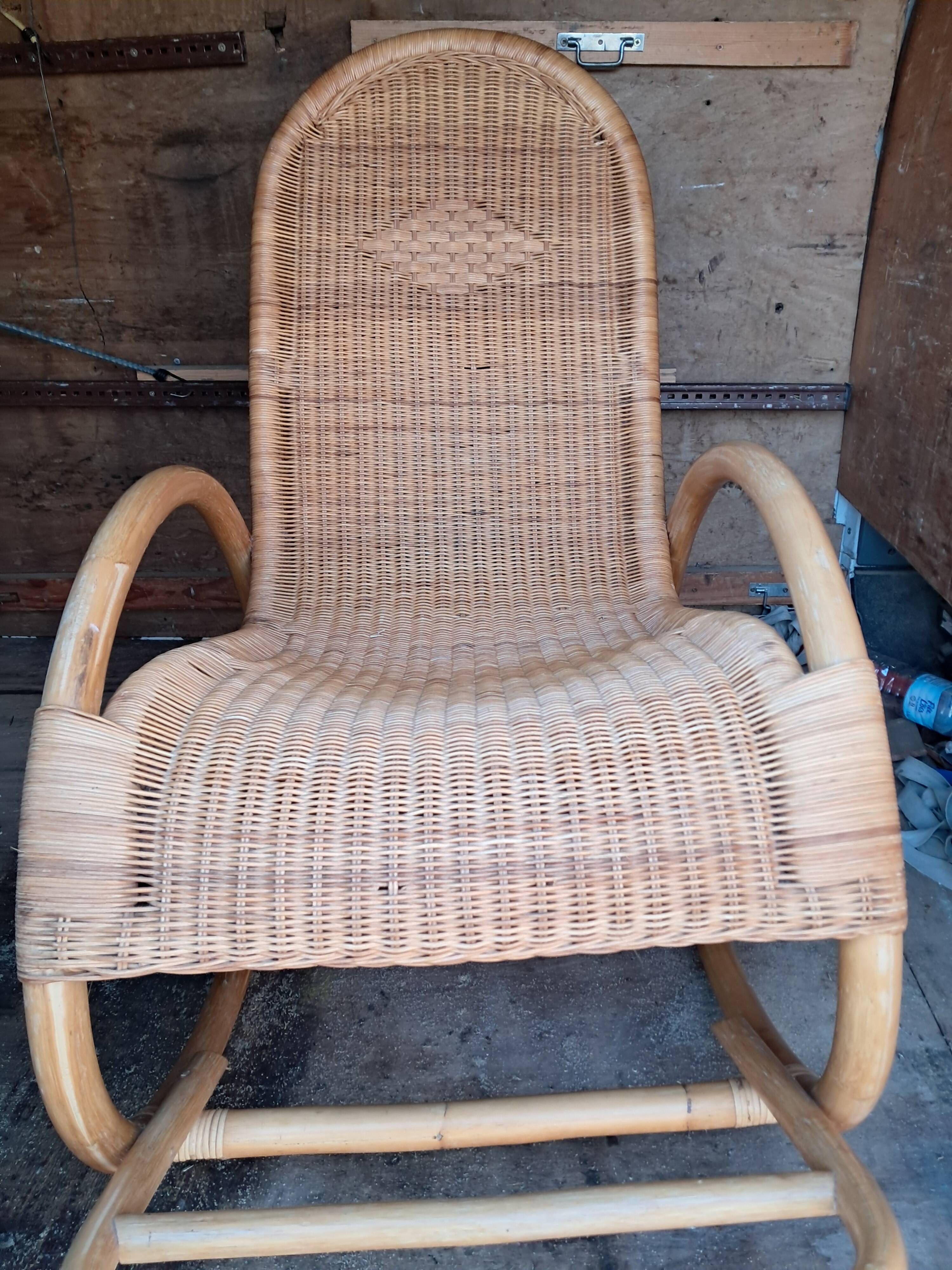 wicker rocking chair