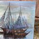 Oil painting on canvas by Luc Verger, boats, 90x60cm.