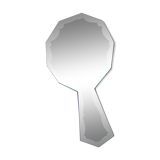 Bevelled hand mirror 26x15cm