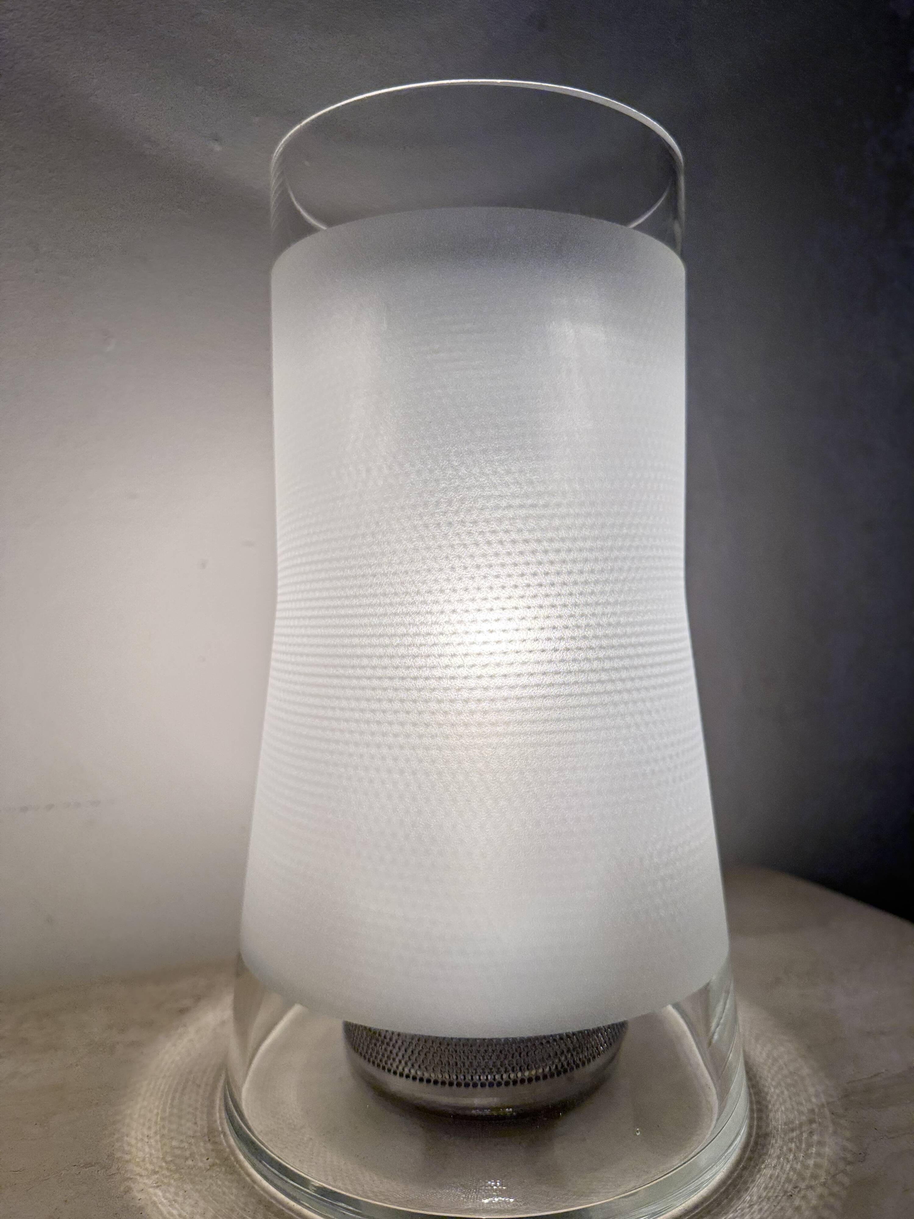 Vintage IKEA 80s table lamp B9919 – hand made frosted glass with diffuser