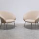 Rare pair of 'F570' armchairs by Pierre Paulin for Artifort, 1963