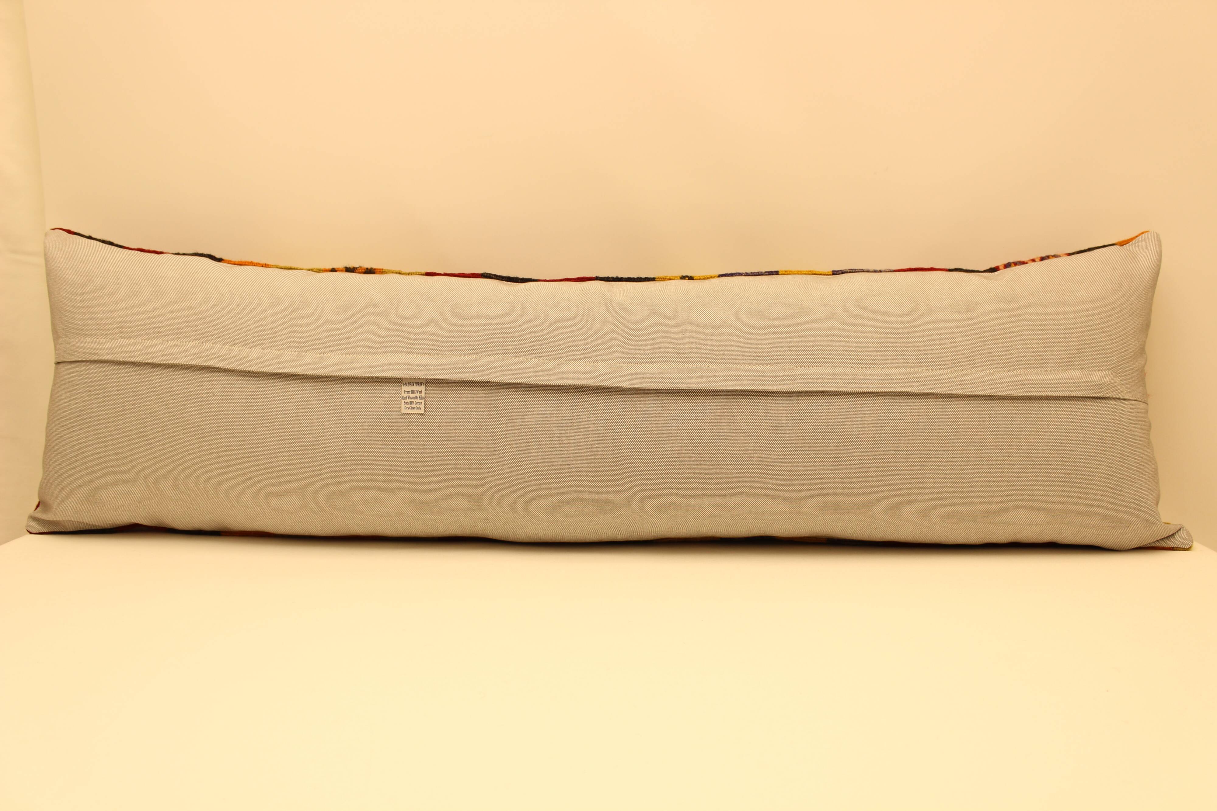Turkish kilim pillow, 35x120 cm, BY-625.
