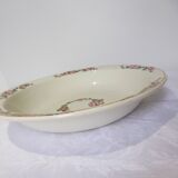 Hollow round dish from Longwy, Aubépine model