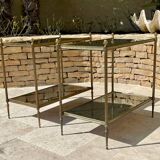 Maison BAGUÈS style - Pair of Side Tables