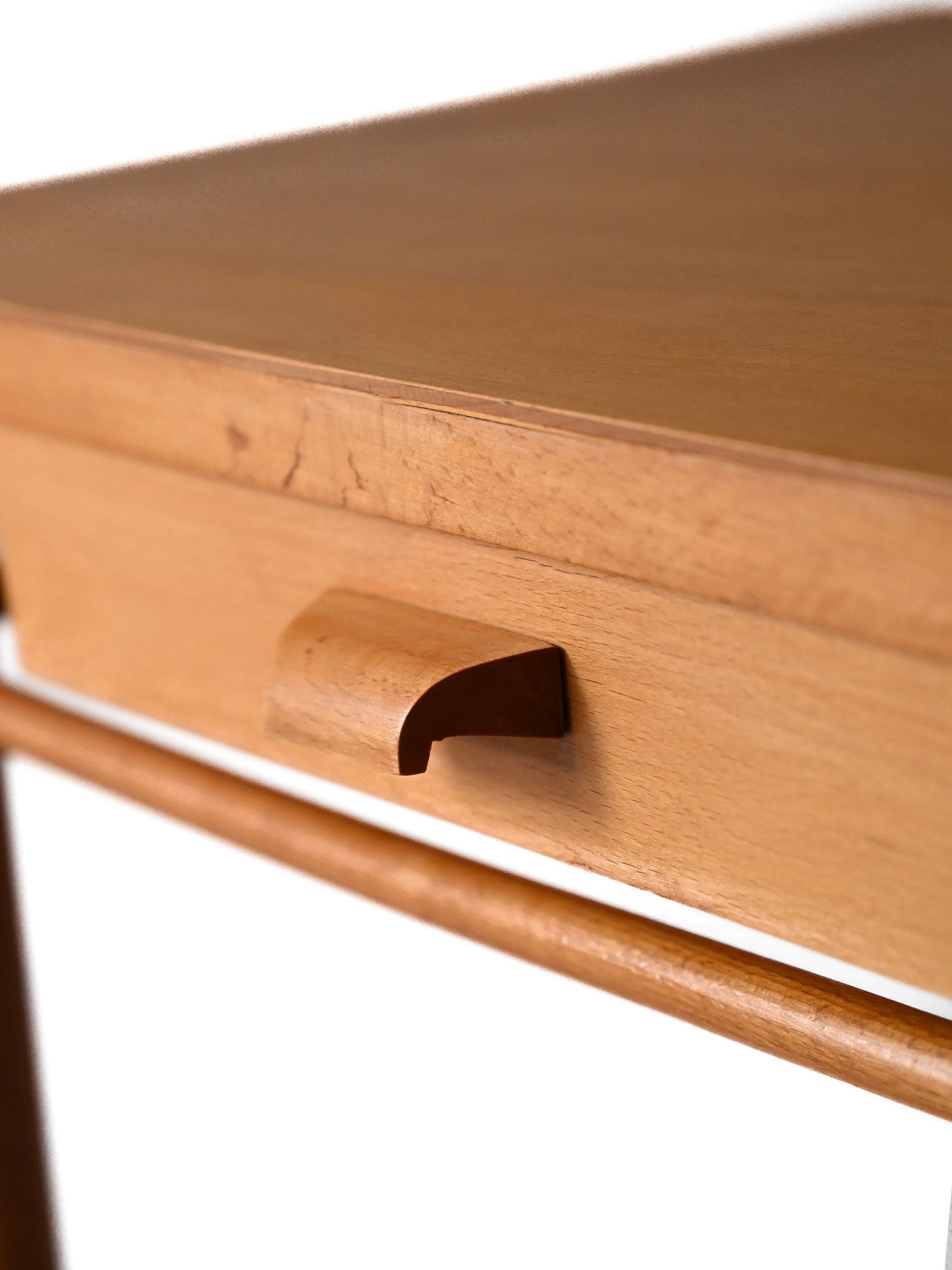 1960s Scandinavian Beechwood Bedside Table