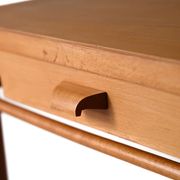 Table de chevet scandinave en hêtre des années 1960