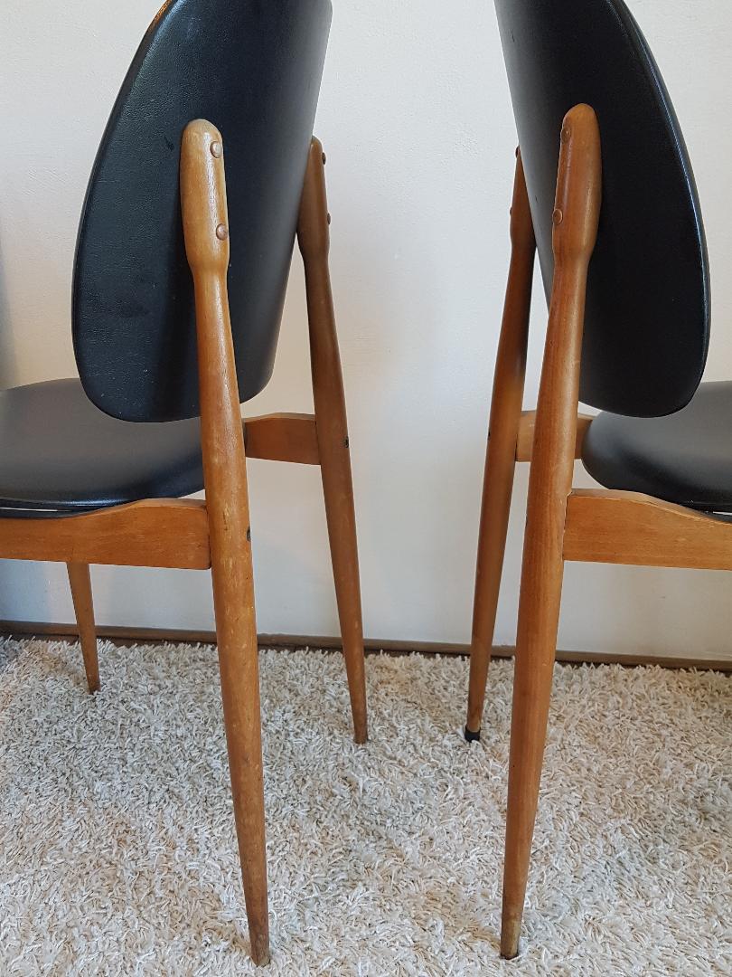 Pair of Baumann chairs model Pegasus circa 1960