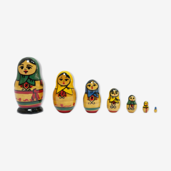 Vintage Russian Matryoshka wooden dolls