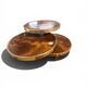 Coffee Table with 3 Platforms in Elm Burl - Maria Pergay