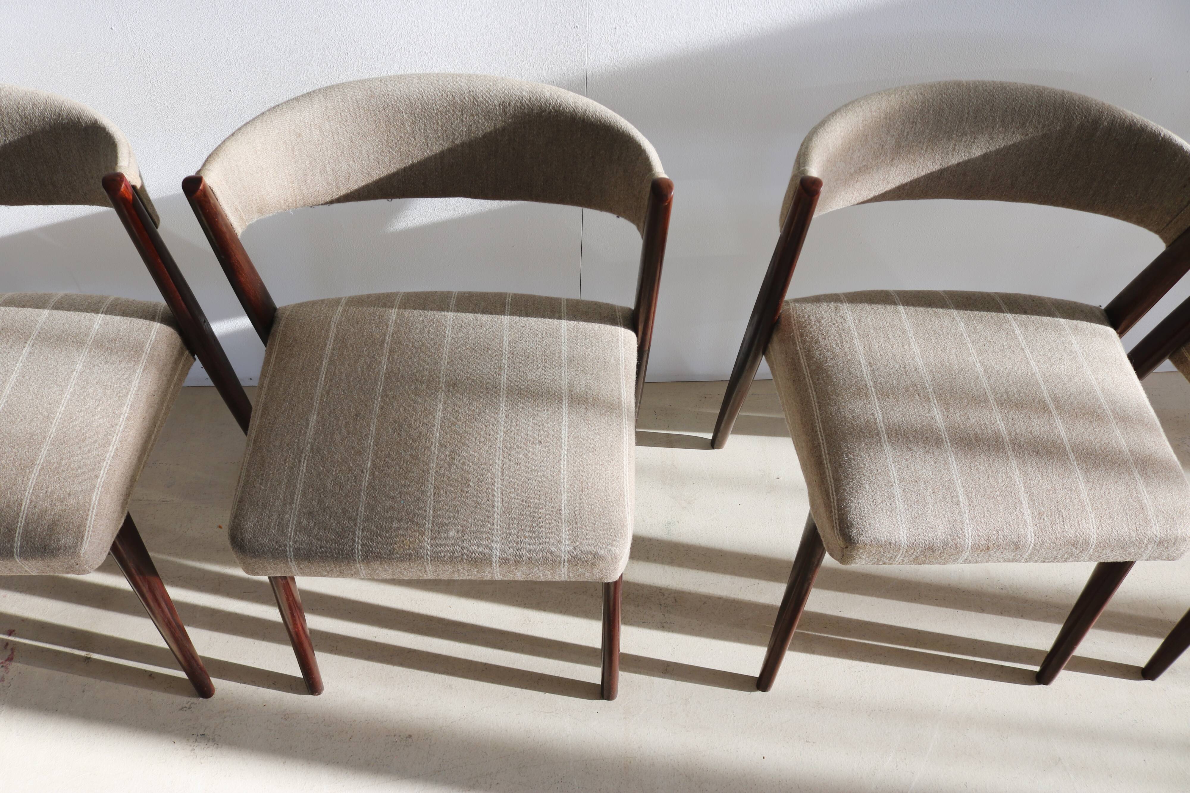 vintage set of 4 danish dining chairs