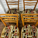 Series of 4 Scandinavian chairs from the 50s and 60s