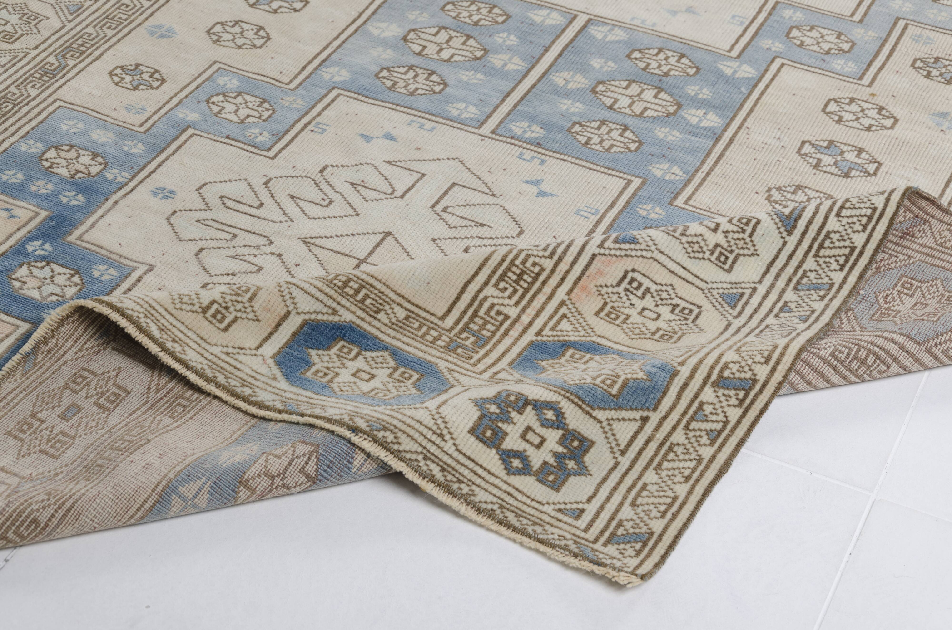 Tapis anatolien vintage géométrique