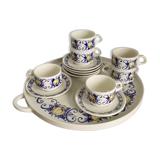 Set of six cups six saucers and a tray Villeroy and Boch Cadiz