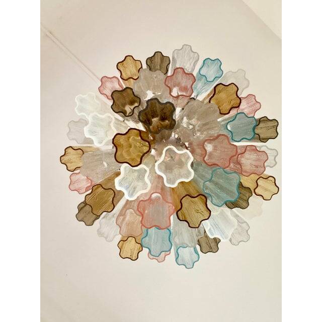 Contemporary Modern "Tronco" Murano Glass Sputnik Chandelier Venini Style