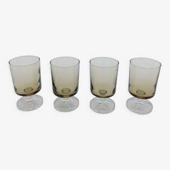 Lot de 4 verres à pied vintage