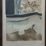 Lithographie Claude Michaud " douceur du matin"