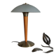 Lampe champignon postmoderne Verre et Bois