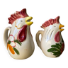 2 rooster carafes