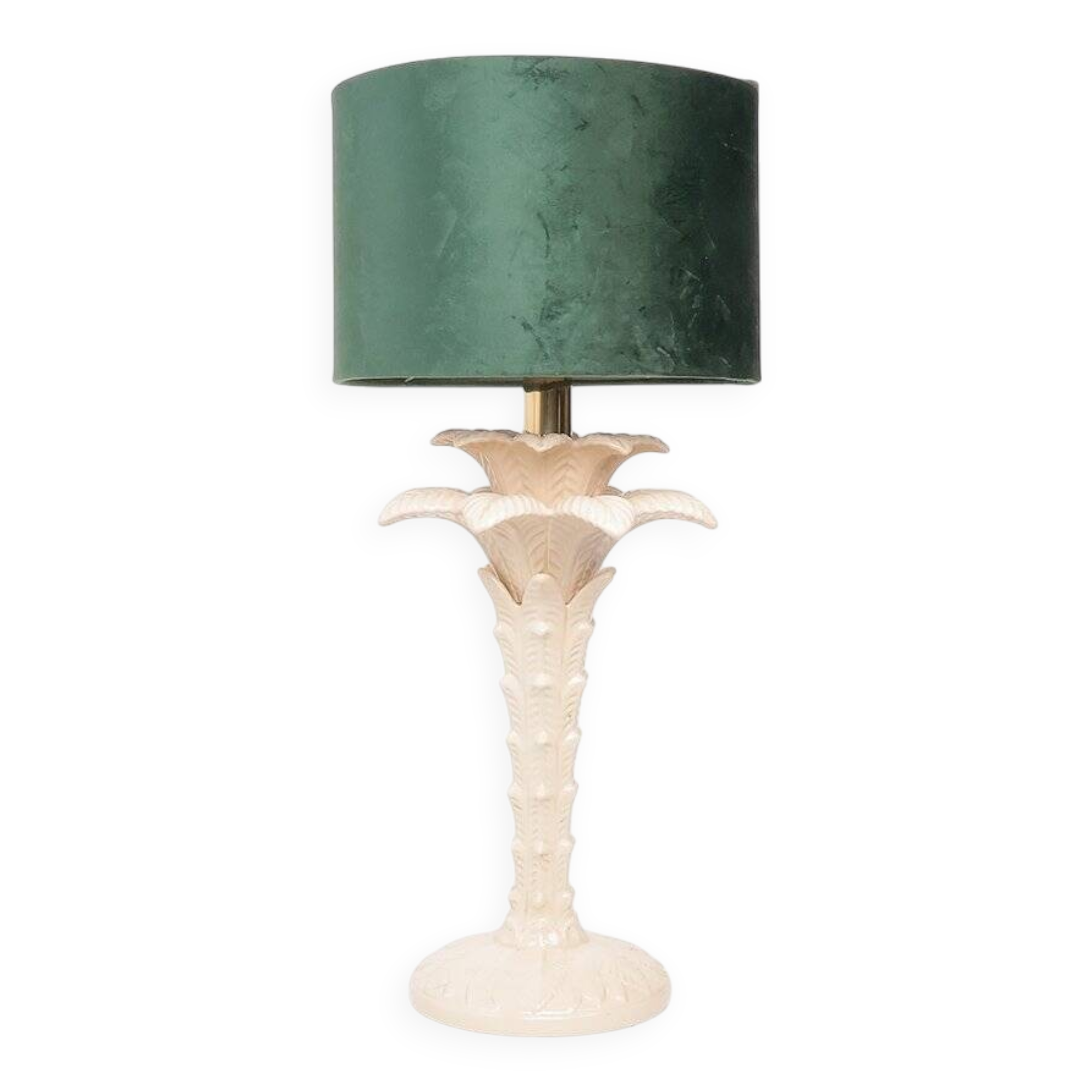 Vintage ceramic palm tree lamp, 1970s