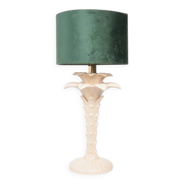 Vintage ceramic palm tree lamp, 1970s
