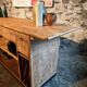 Vintage French Oak and Pine Counter – 1930s Shop Counter or Kitchen Island