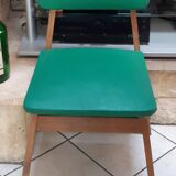 Chaise année 50 verte