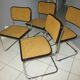 Suite 4 chaises cesca b32 Marcel Breuer 1970/1980