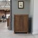 Art Deco glass-fronted oak sideboard (renovated)
