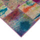 Handwoven anatolian contemporary 173 cm x 244 cm purple patchwork carpet