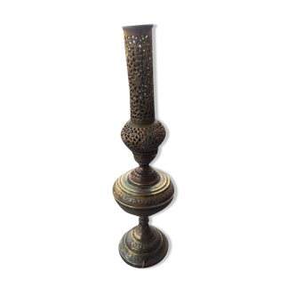 Arabic openwork brass lamp
