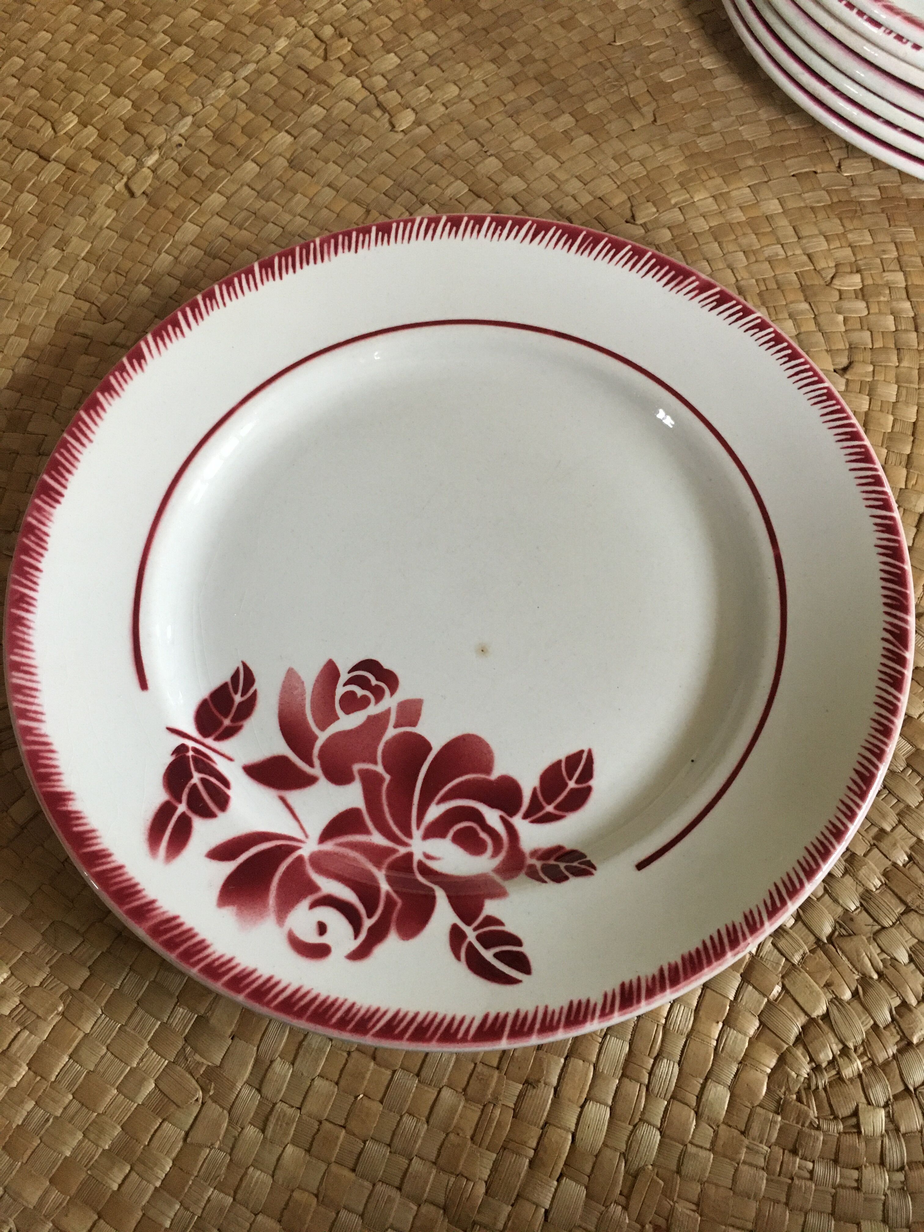 Series of 8 flat plates