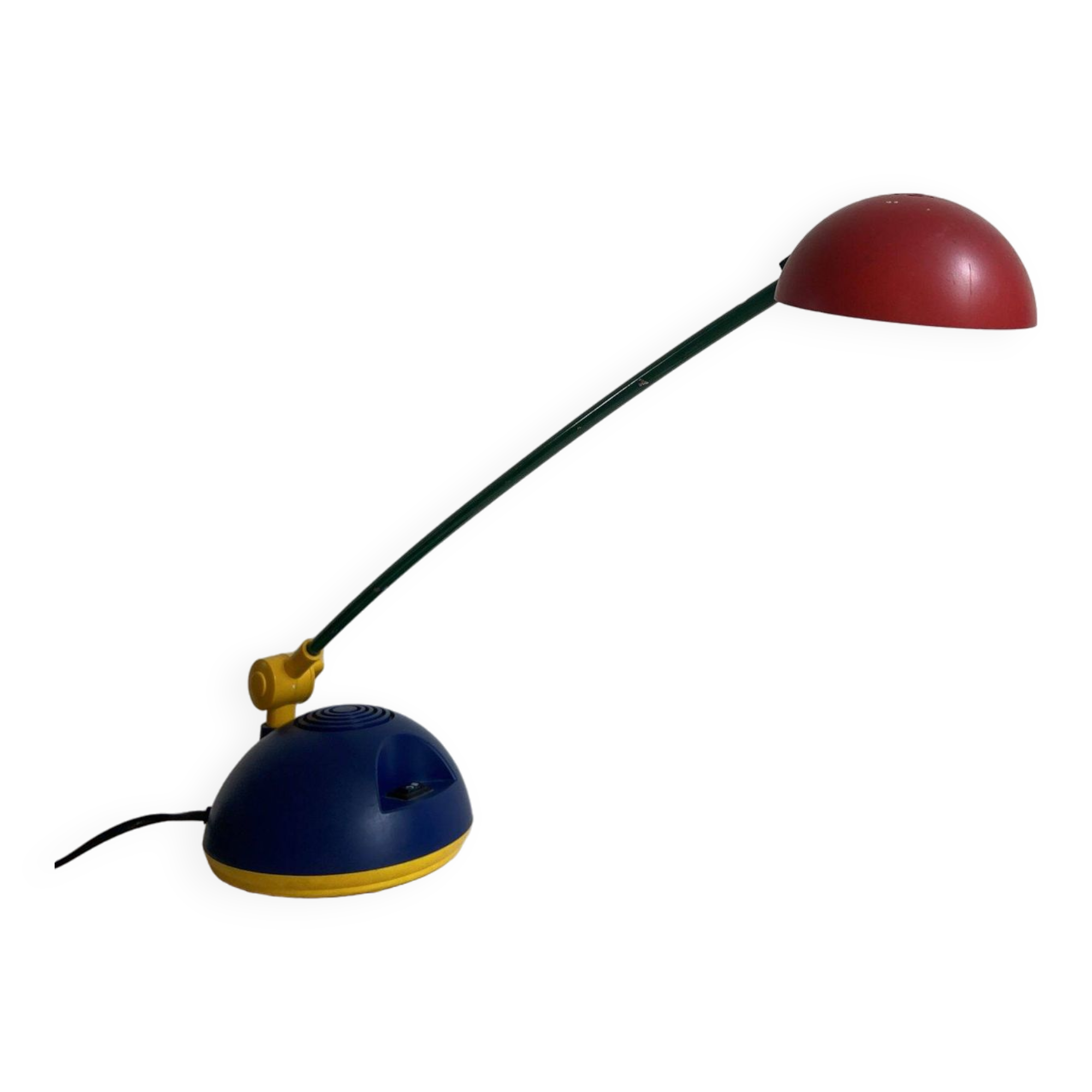 Colorful articulated desk lamp “memphis style” spirit design made in holland