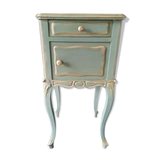 Louis XV style celadon and gold bedside