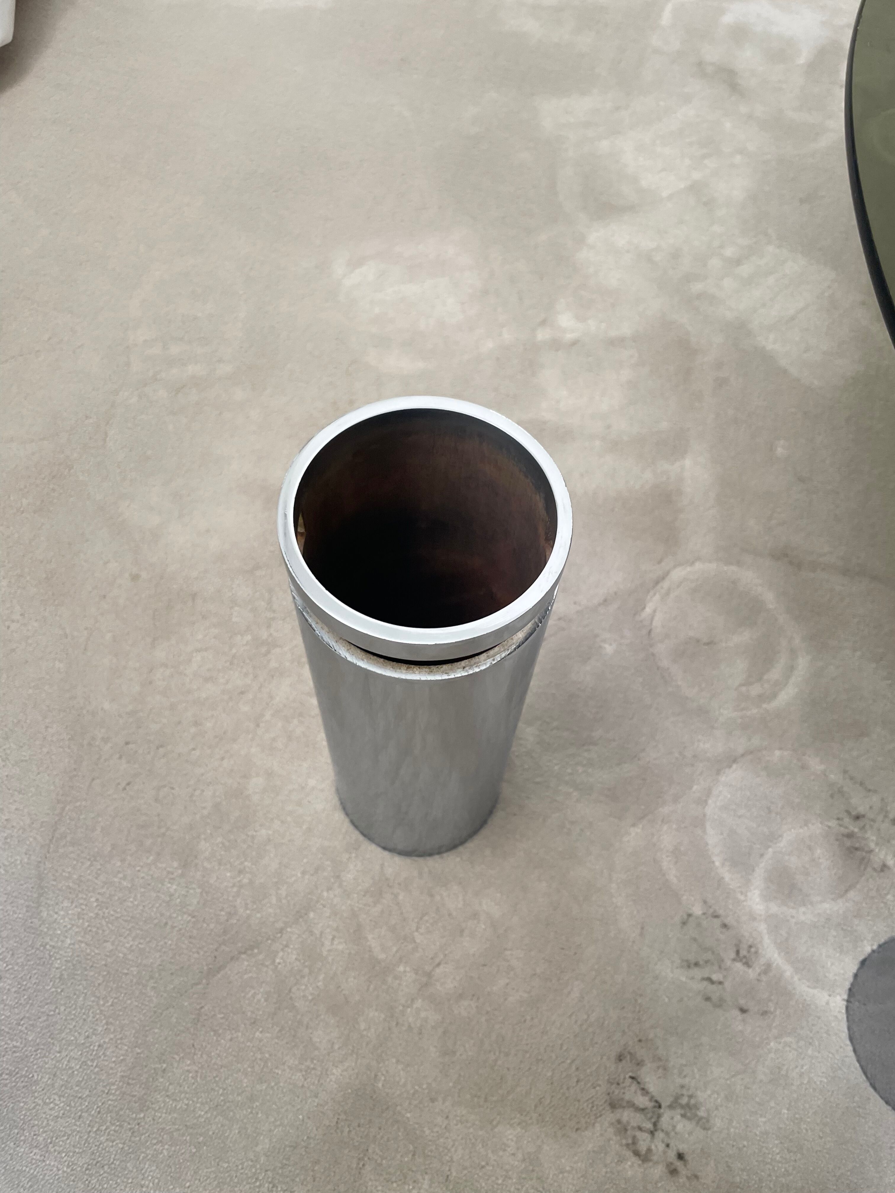 Coffee table chrome and glass 1970