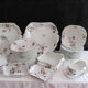Limoges antique porcelain table service 45 pieces