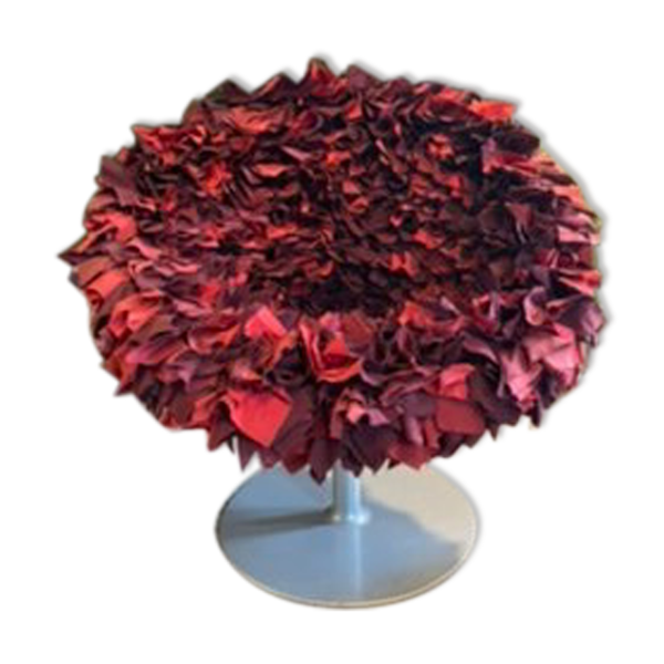 Fauteuil’Bouquet’ rouge cyclamen de Moroso