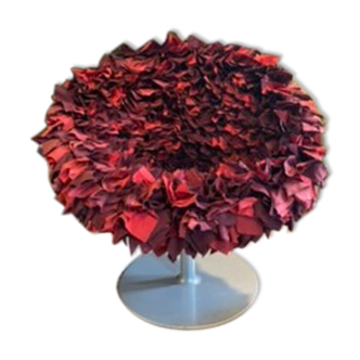 Fauteuil’Bouquet’ rouge cyclamen de Moroso