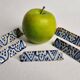 Set of 5 old enameled ceramic knife holders, Moroccan craftsmanship, 9.5 cm