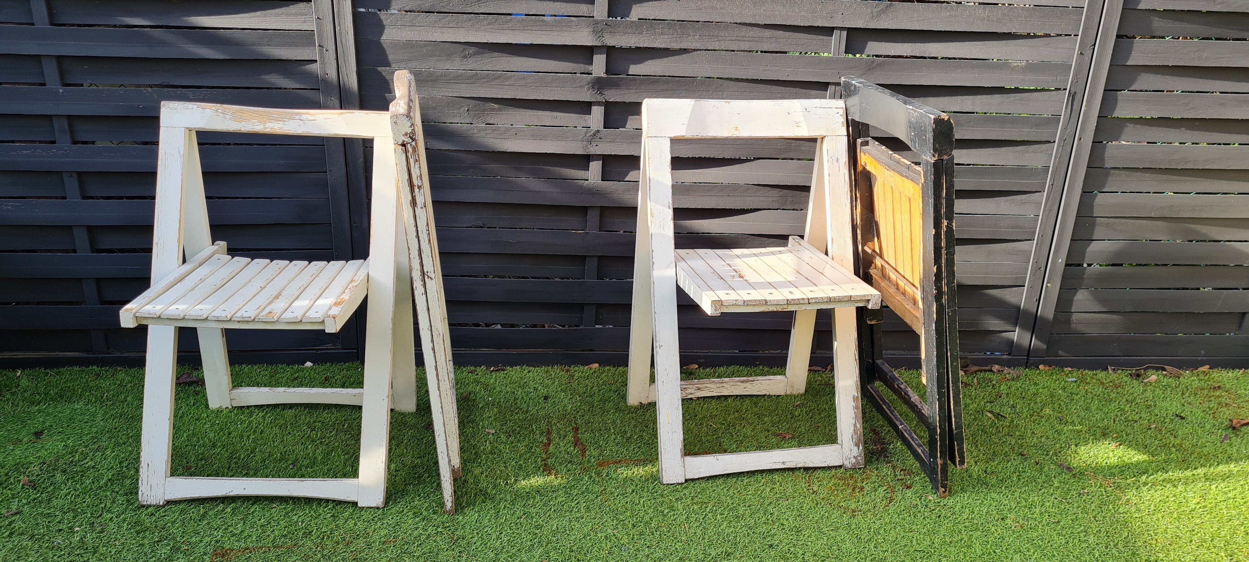 Chaises pliantes italiennes