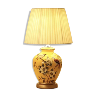 Vintage blue and white Chinese porcelain lamp – Mid-century Chinoiserie