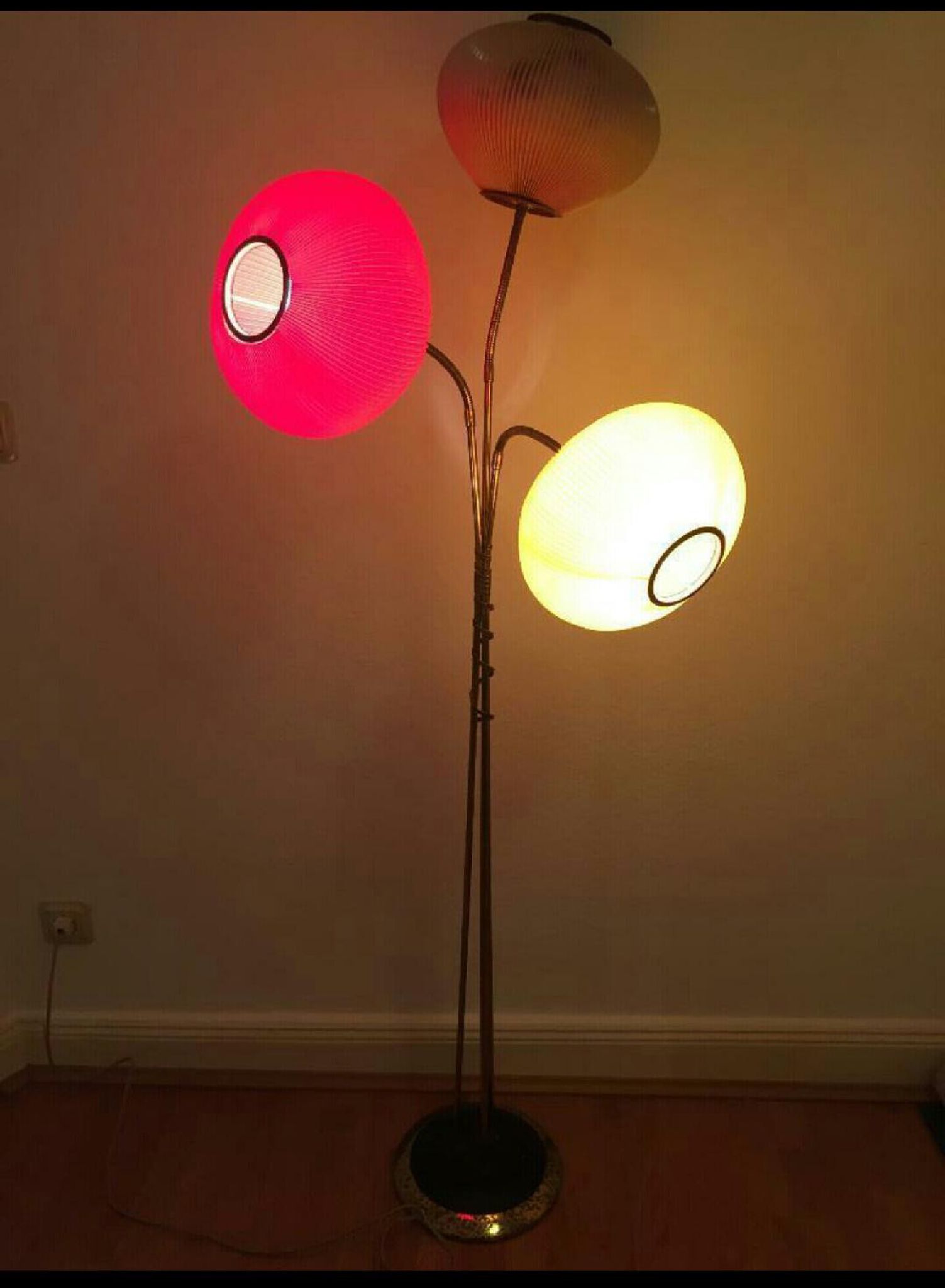 Lamp lamp 3 votives articulated 50s/60s vintage