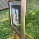 Polished steel frame and glass year 70 - aquati patent