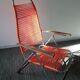 Chaise longue multi position en scoubidou années 70