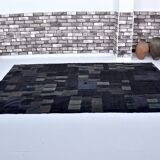 Black Vintage Hmep Patchwork Rug sku 3046