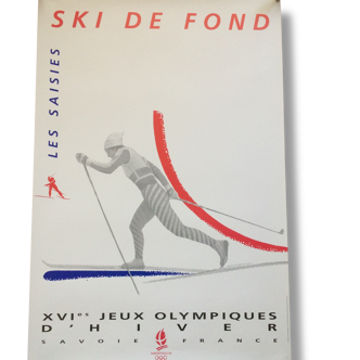 Affiche originale jeux olympiques d'Albertville