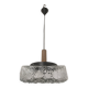 Square glass pendant by Limburg, Germany, around 1970.