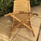 Vintage rattan armchair