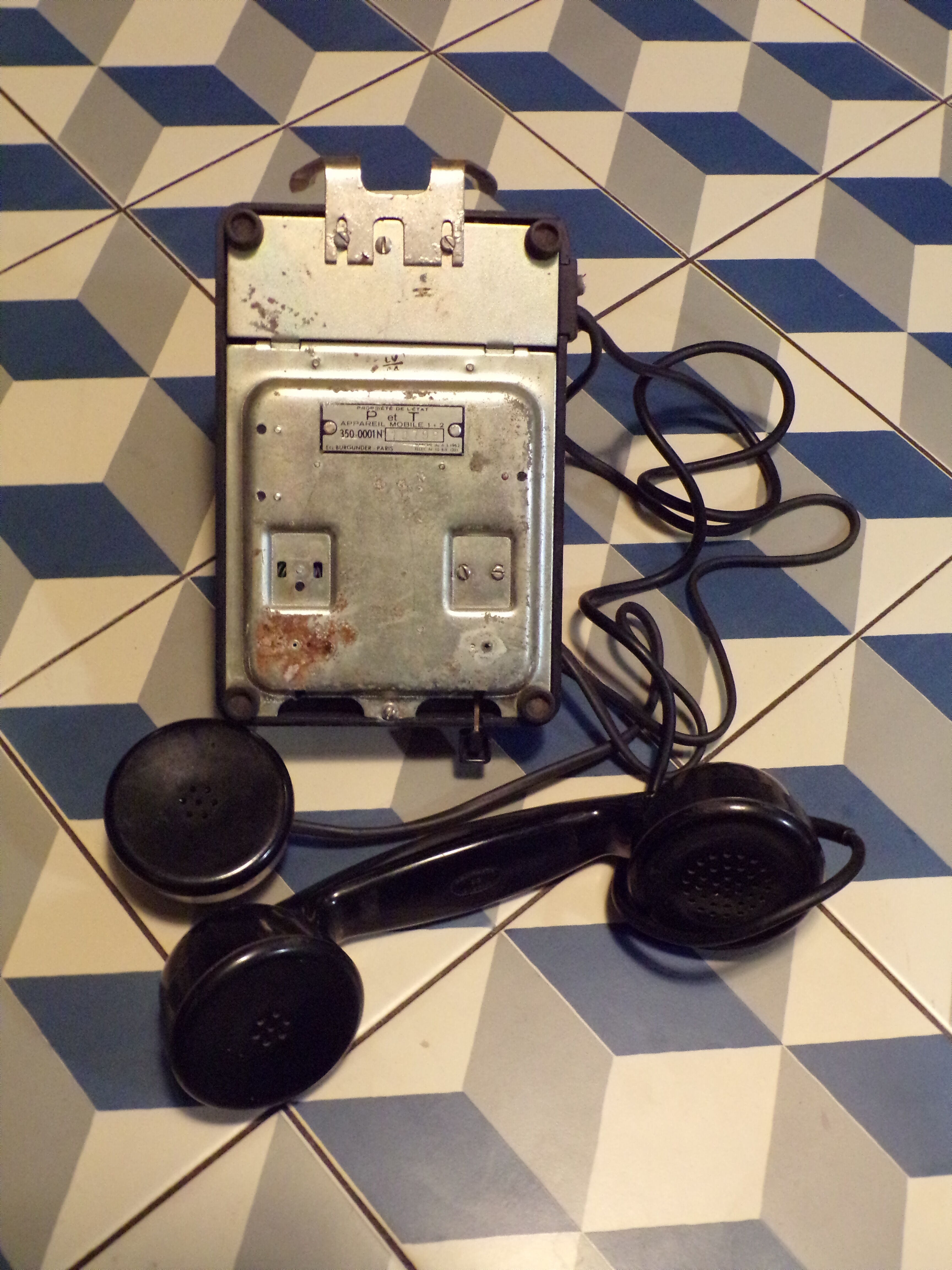 Vintage Ericsson dial phone in bakelite