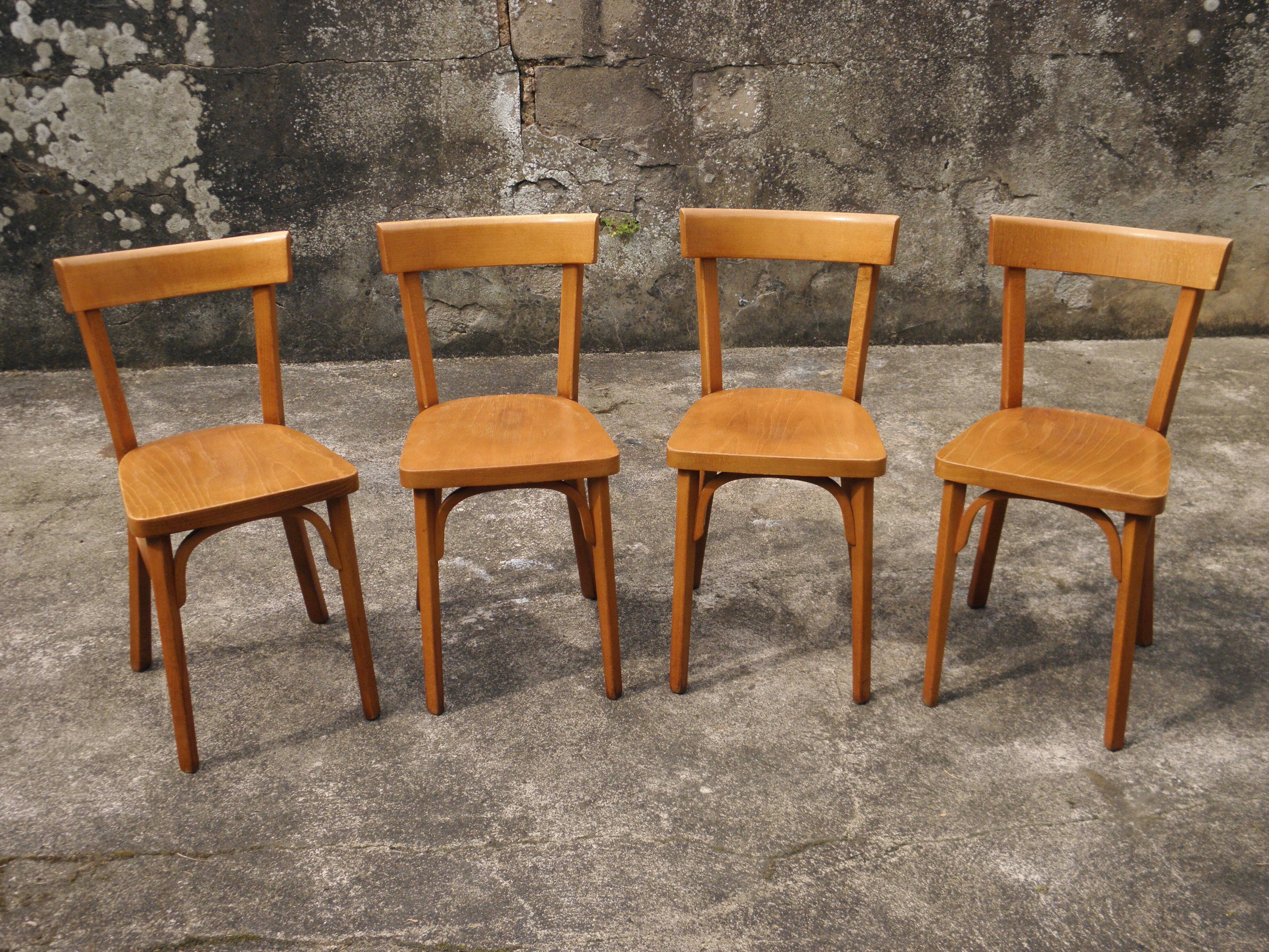 4 Baumann bistro chairs n° 18